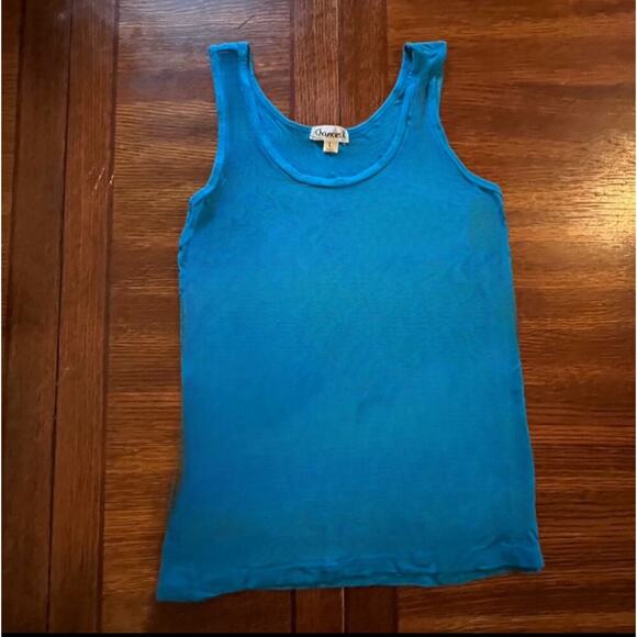 Chances R Super Soft Light Blue Sleeveless Tank Size Large - Picture 2 of 6